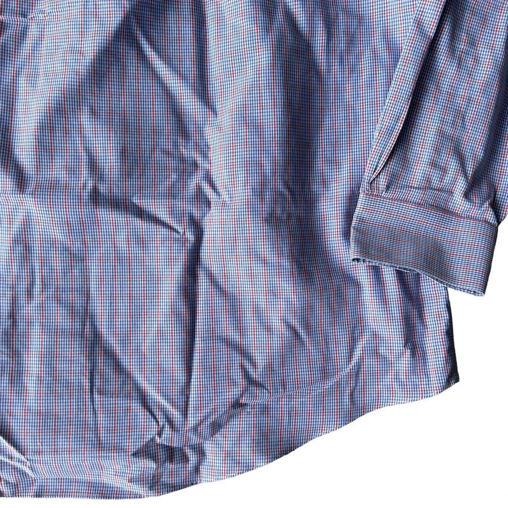 Brooks Brothers 346 Shirt 16.5 4/5 Men's Blue The Original Polo Shirt All Cotton - Picture 3 of 12